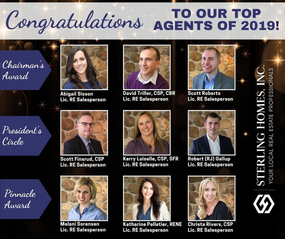 Top Agents from Sterling Homes 2019