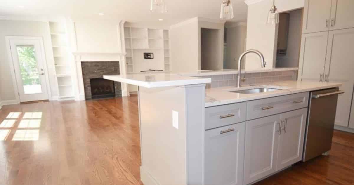 large kitchen in a house